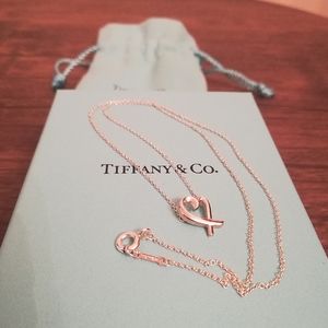 Tiffany & Co. Paloma Picasso Loving Heart Necklace Mini.